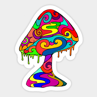 Melting Mushroom Sticker